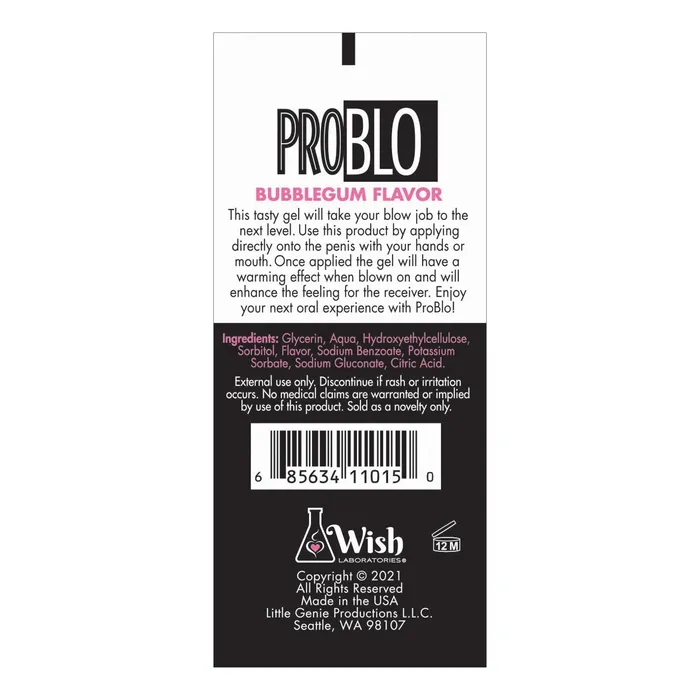 Enhancers Problo Problo Oral Pleasure Gel
