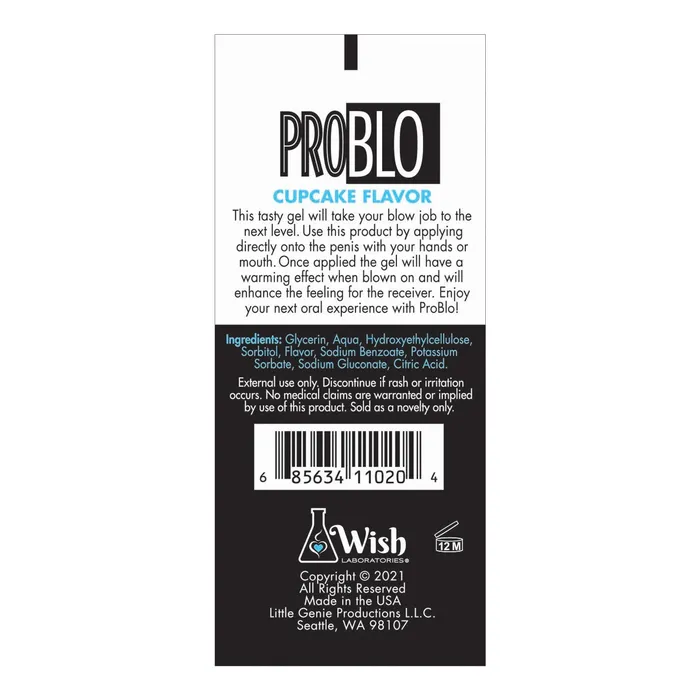 Enhancers Problo Problo Oral Pleasure Gel