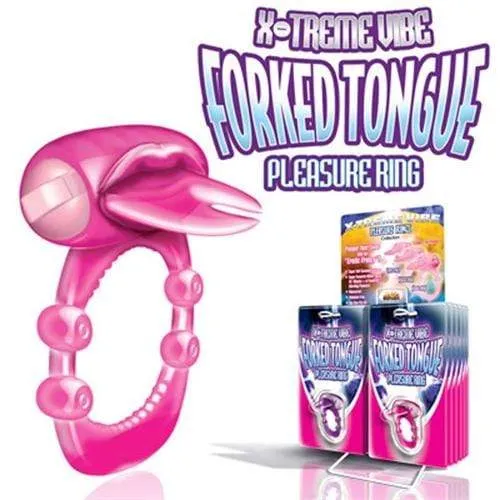 Hott Products Vibrators Xtreme Vibes Forked Tongue Magenta