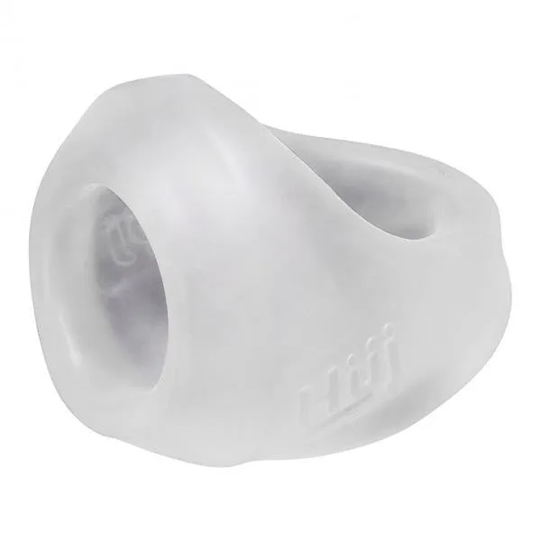 Hunkyjunk Clutch Cock Ball Sling Ice Clear Oxballs Male Sex Toys