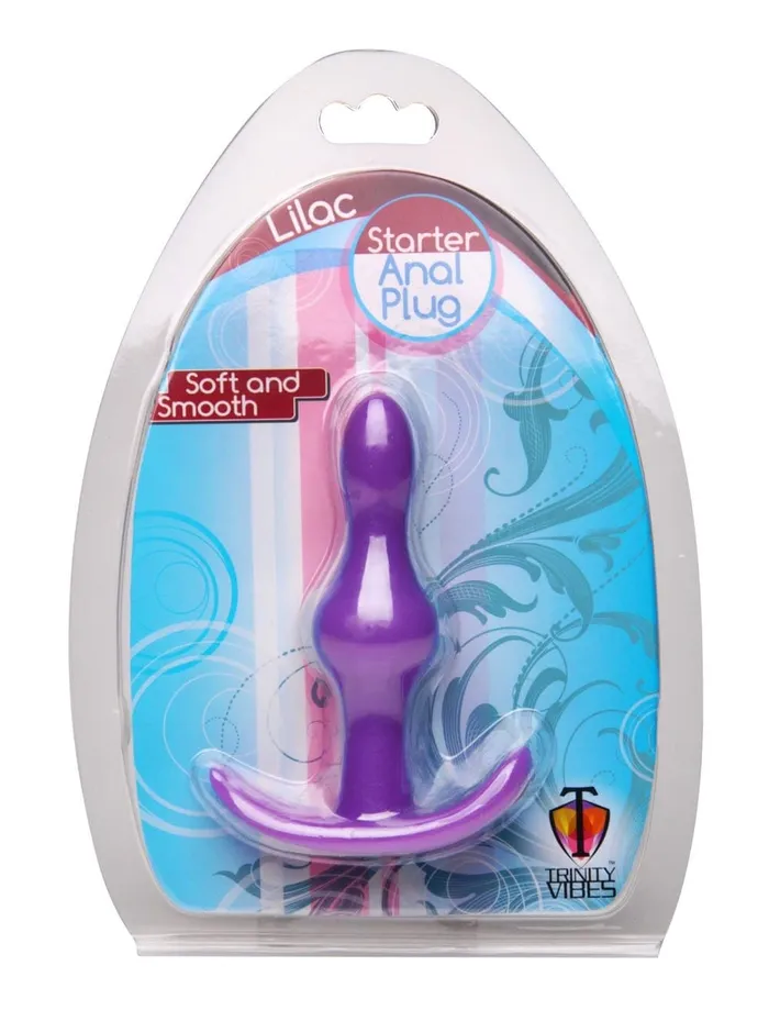 Lilac Starter Anal Plug XR Brands Trinity Vibes Male Sex Toys