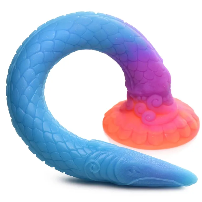 Makara GlowintheDark Silicone Snake Dildo XR Brands Creature Cocks Dildos Makara GlowintheDark Silicone Snake Dildo XR Brands Creature Cocks Dildos