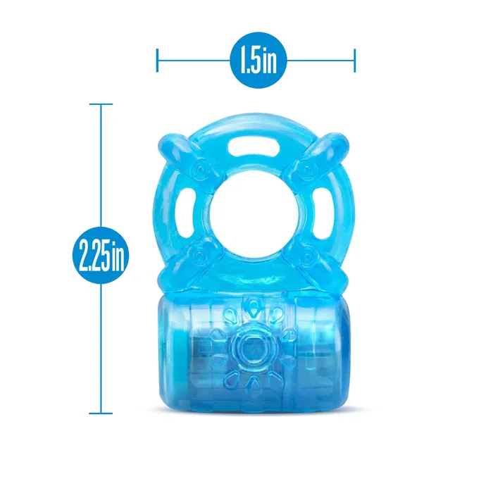 Male Sex Toys Blush Novelties Stay Hard Rechargeable 5 Function Cock Ring Blue Male Sex Toys Blush Novelties Stay Hard Rechargeable 5 Function Cock Ring Blue