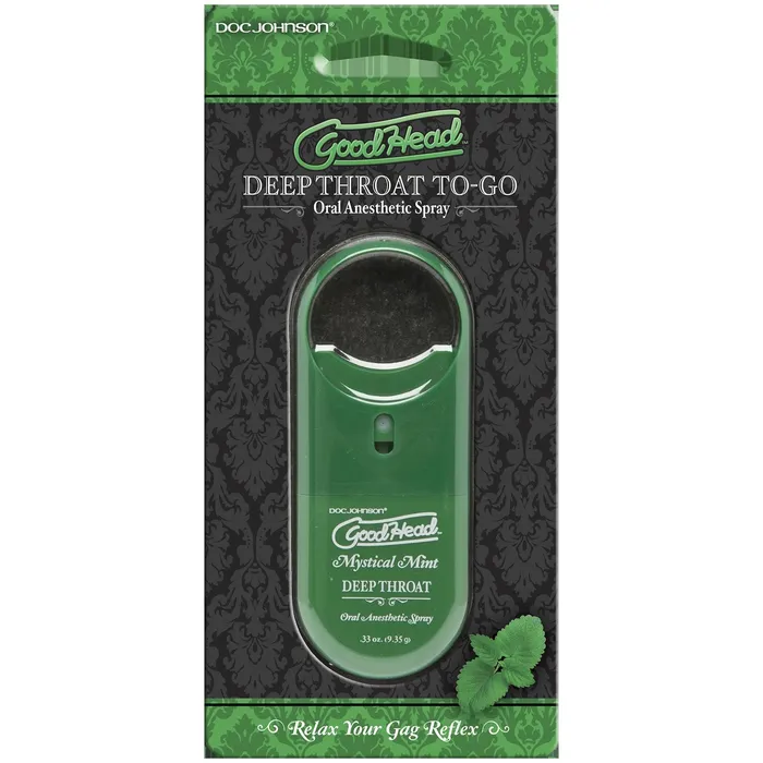 Male Sex Toys Doc Johnson Good Head to Go Deep Throat Spray Mystical Mint