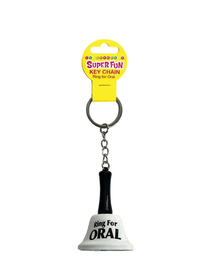 Male Sex Toys Little Genie Super Fun Key Chain Ring for Oral White