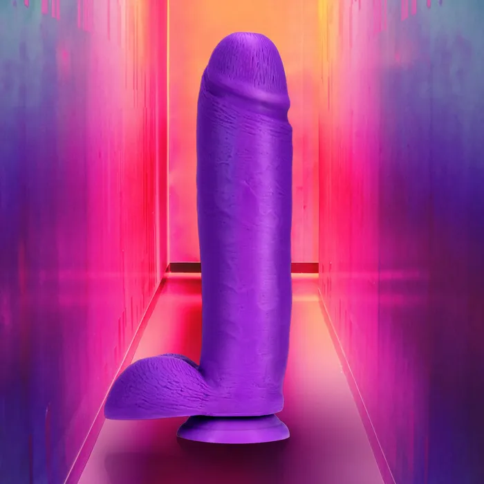 Neo Elite 10 Inch Silicone Dual Density Cock With Balls Neon Purple Blush Novelties Dildos Neo Elite 10 Inch Silicone Dual Density Cock With Balls Neon Purple Blush Novelties Dildos