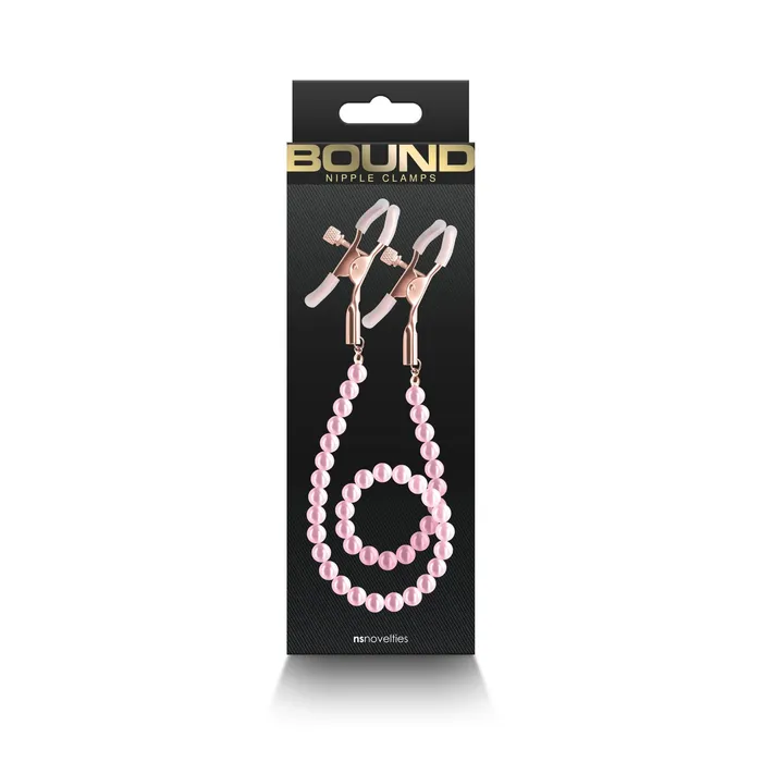 nsnovelties Bound Nipple Clamps Dc1 Pink Vibrators