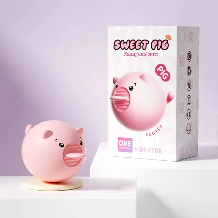 NyoKii Mini Pig Tongue Vibrator VB35 Female Sex Toys NyoKii Mini Pig Tongue Vibrator VB35 Female Sex Toys
