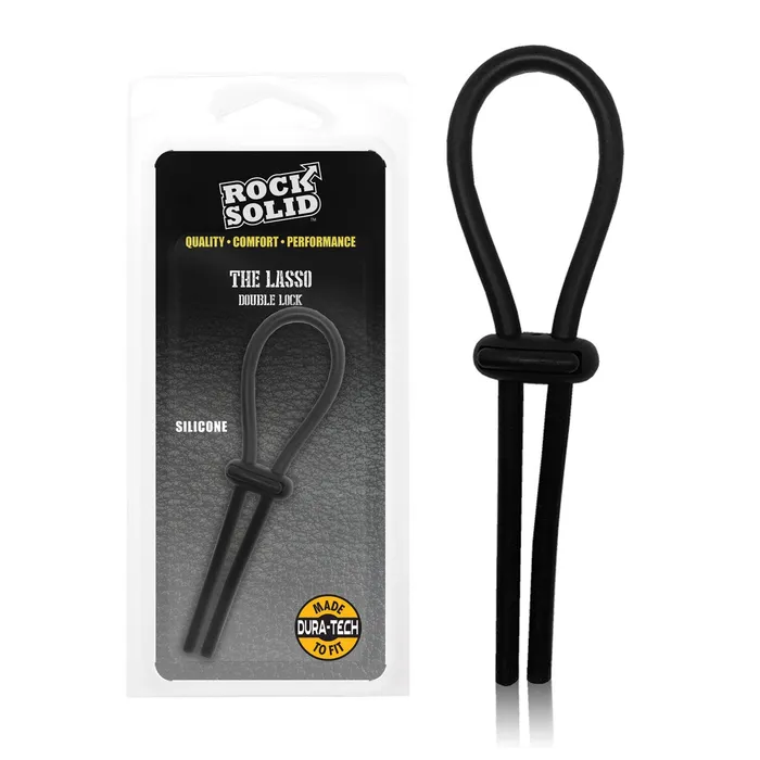 Rock Solid Anal Rock Solid Lasso Single Adjustable Lock Black Silicone