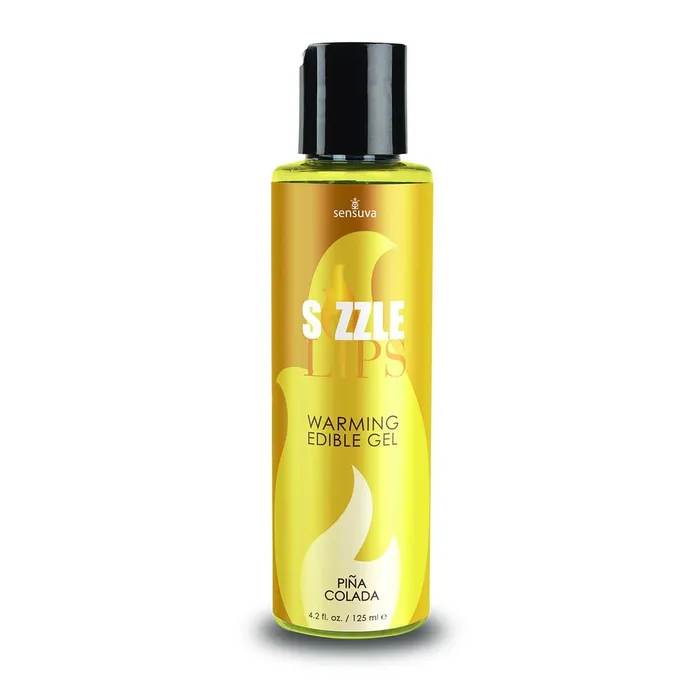Sensuva Enhancers Sizzle Lips Warming Edible Gel Pina Colada 42 Fl Oz 125 ml