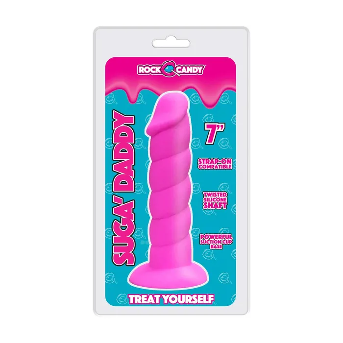 SugaDaddy 7 Inch Dong Pink Rock Candy Dildos