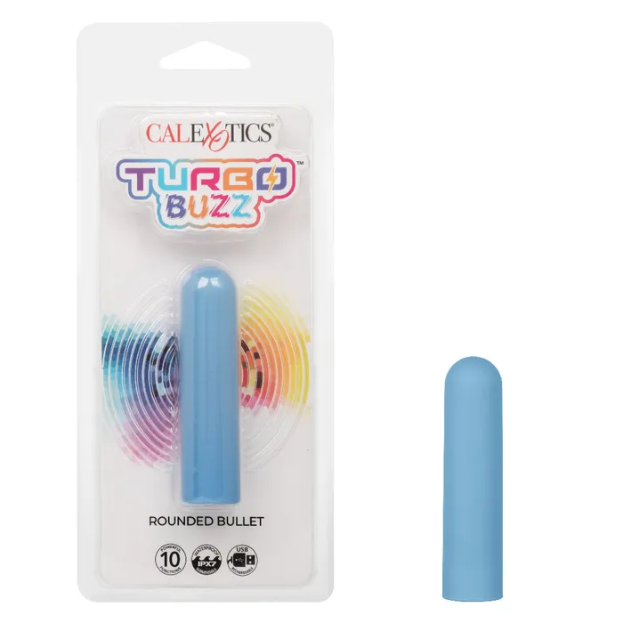 Vibrators CalExotics Turbo Buzz Rounded Bullet Blue