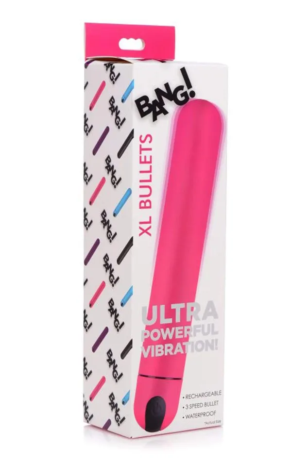 Vibrators XR Brands Bang Bang XL Bullet Vibrator Pink