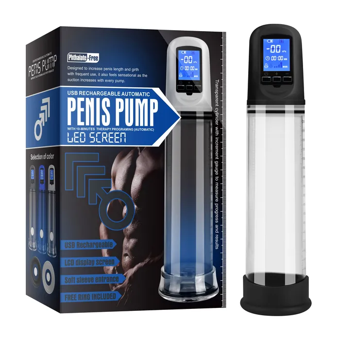 Anal Daytona Luxury USB LCD AutoPump Clear
