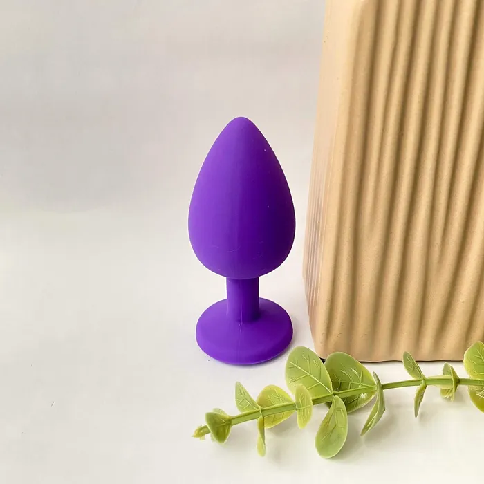 Anal Eccentric Playroom Essentials Silicone Jeweled Butt Plug 4cm