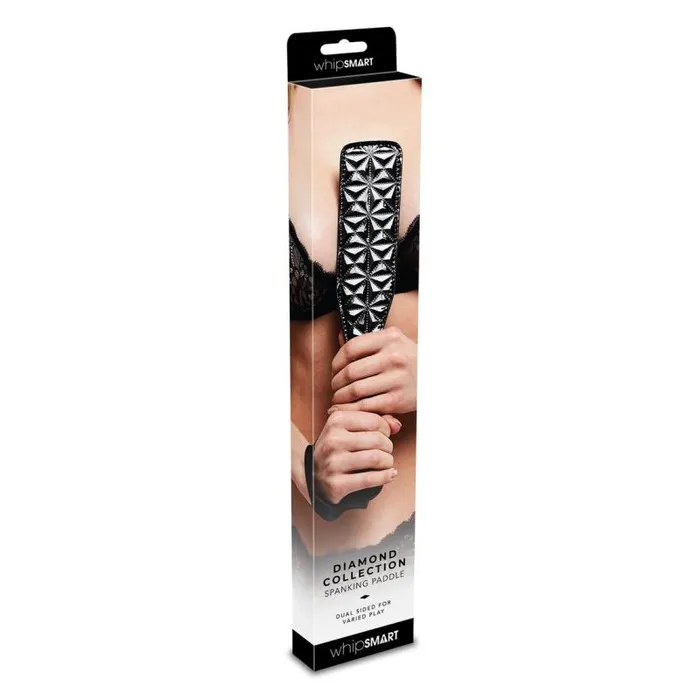 Anal Whip Smart Diamond Paddle Black Whipsmart