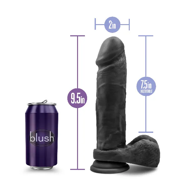Au Naturel Bold Massive 9 Inch Dildo Black Au Naturel Dildos