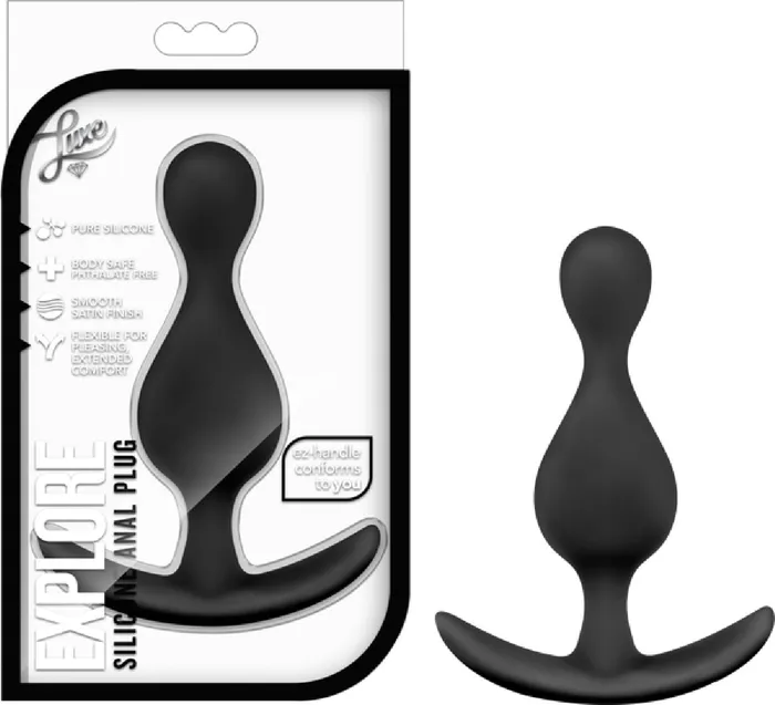 Blush Novelties Luxe Explore Silicone Anal Dildo Plug Pleasure Sex Toy Adult Black Anal Blush Novelties Luxe Explore Silicone Anal Dildo Plug Pleasure Sex Toy Adult Black Anal