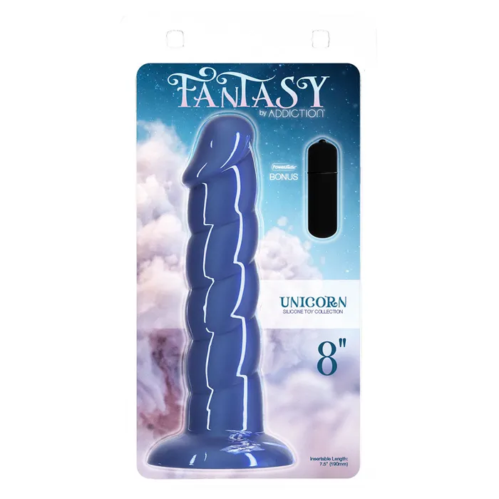 BMS Dildos Addiction Unicorn Dil 55 Assorted Colors