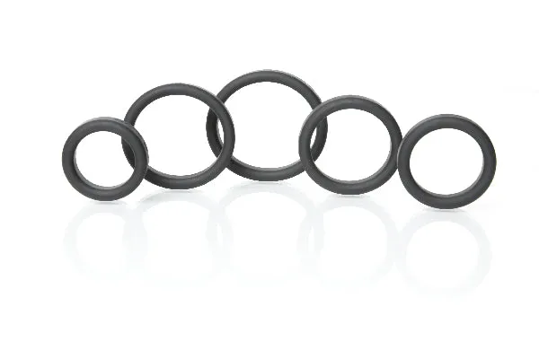 Boneyard Silicone Ring 5 Pcs Kit Black Rascal Anal