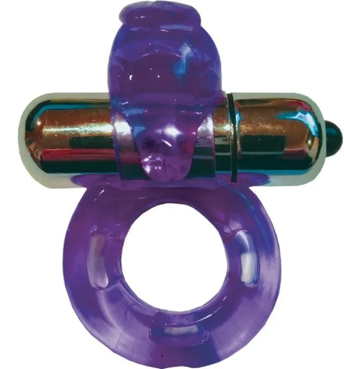 Buzz Bunny Cock Ring Purple Hott Products Unlimited Male Sex Toys