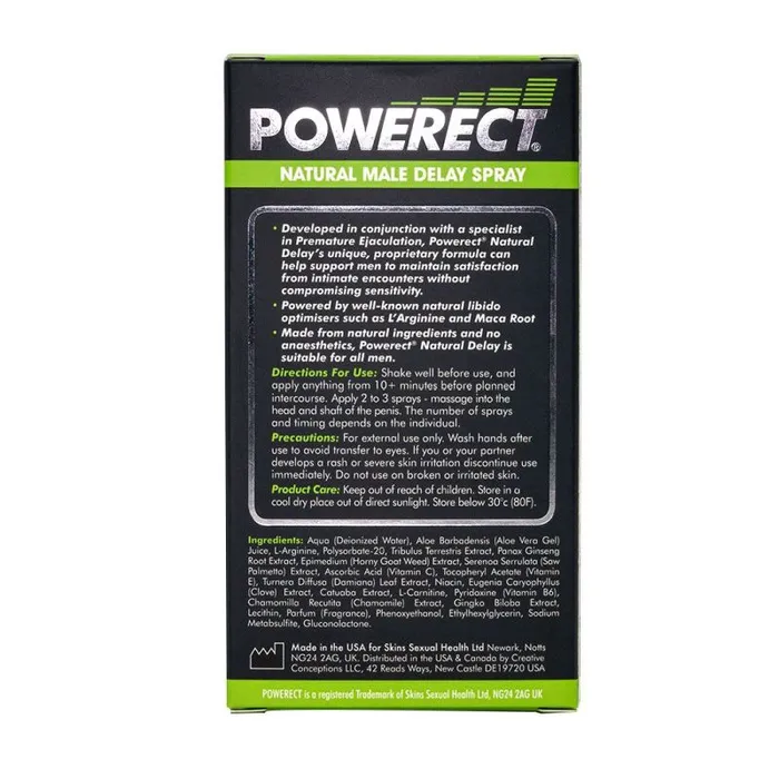 CreativeC Vibrators Powerect Natural Delay Spray 30ml