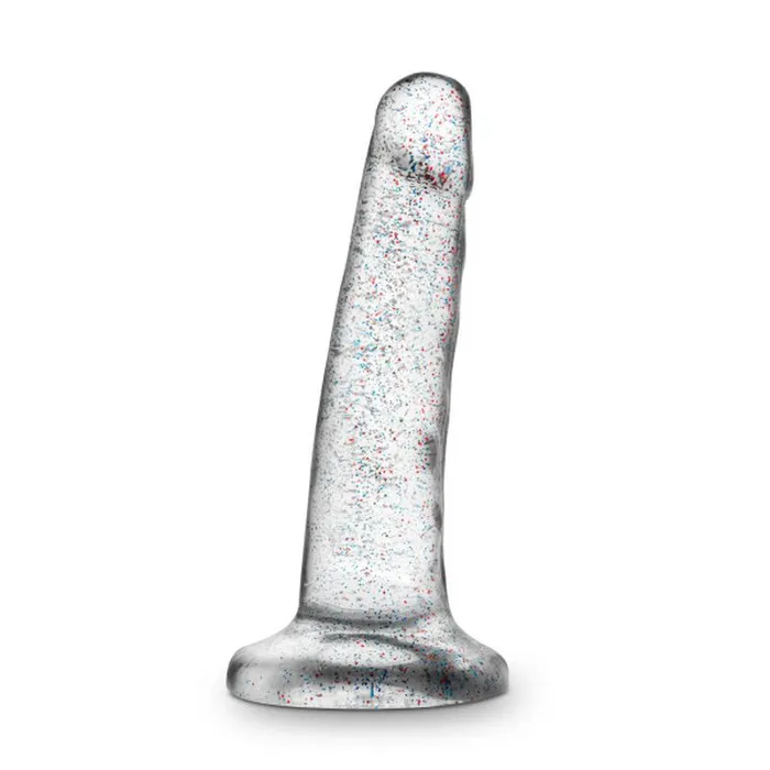 Dildos Naturally Yours Naturally Yours Glitter Dong Clear 55in