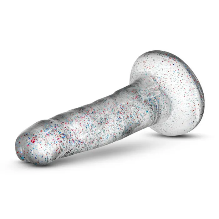 Dildos Naturally Yours Naturally Yours Glitter Dong Clear 55in