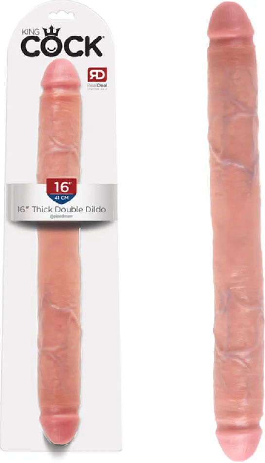 Dildos Pipedreams 16 Thick Double Dildo Flesh
