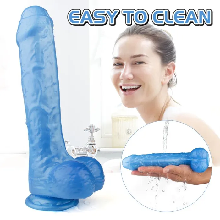 Dildos SHande Martin Dong w Balls Blue M