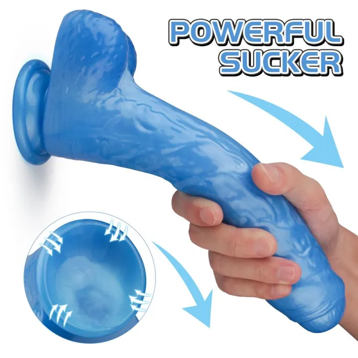 Dildos SHande Martin Dong w Balls Blue M