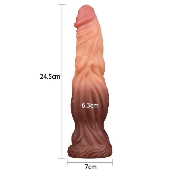Dual layered Platinum Silicone Cock 95in Lovetoy Male Sex Toys