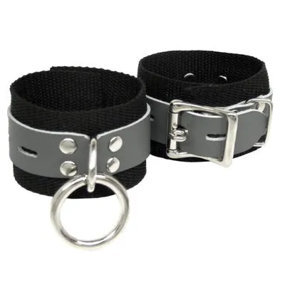 Kookie Intl Restraints Webbing Leather Wrist Cuffs