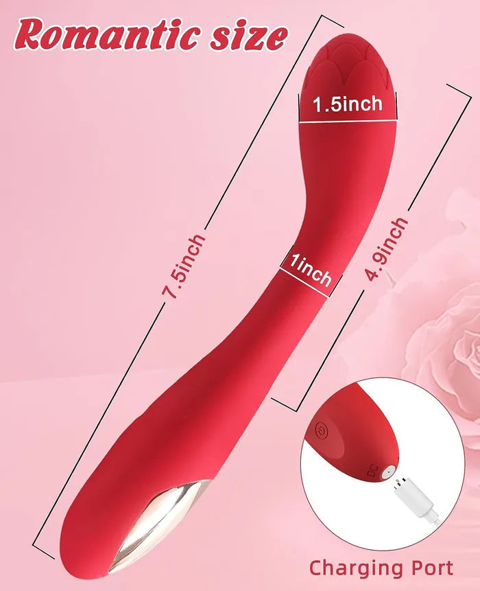 mksex Vibrators GSpot Powerful Rose Vibrator Waterproof Dildo Clit Stimulator with 10 Vibration Modes Softer and Flexible Sex Toy for Women Clitoral Vibrator Red mksex Vibrators GSpot Powerful Rose Vibrator Waterproof Dildo Clit Stimulator with 10 Vibration Modes Softer and Flexible Sex Toy for Women Clitoral Vibrator Red