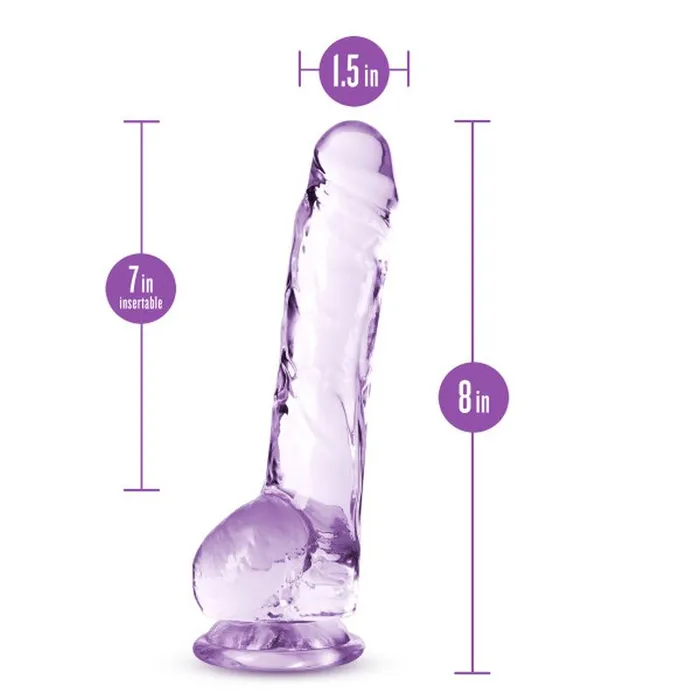 Naturally Yours Dildos Naturally Yours 8 Crystaline Dildo Amethyst