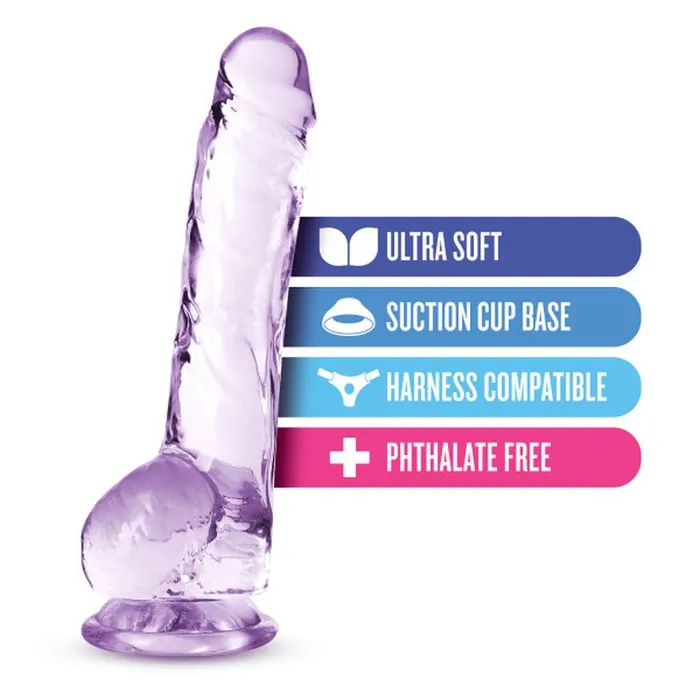Naturally Yours Dildos Naturally Yours 8 Crystaline Dildo Amethyst