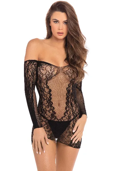 Obsessive S814 Stockings Black Anal