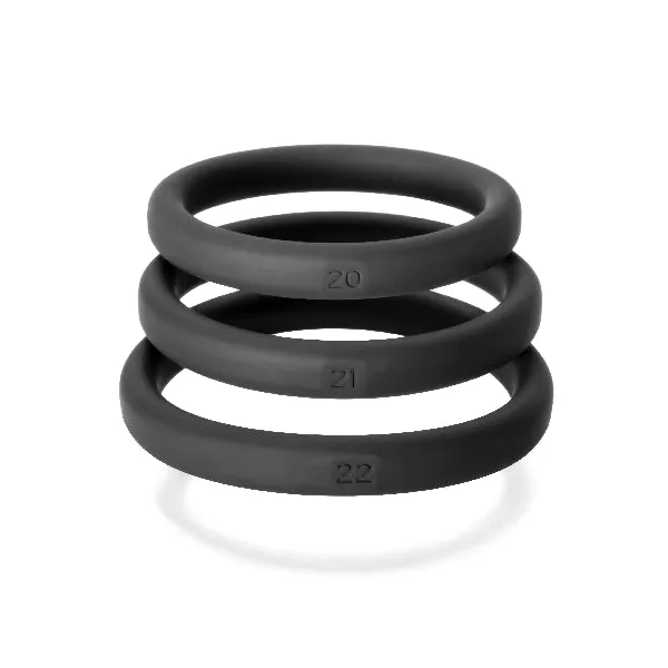 PerfectFit Male Sex Toys XactFit Silicone Rings XLarge 3 Ring Kit