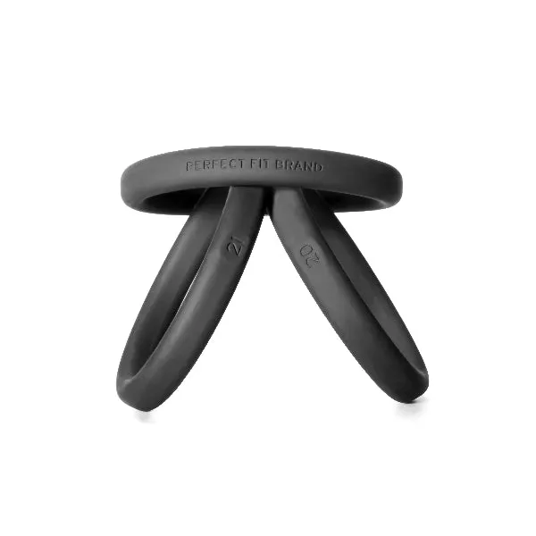 PerfectFit Male Sex Toys XactFit Silicone Rings XLarge 3 Ring Kit