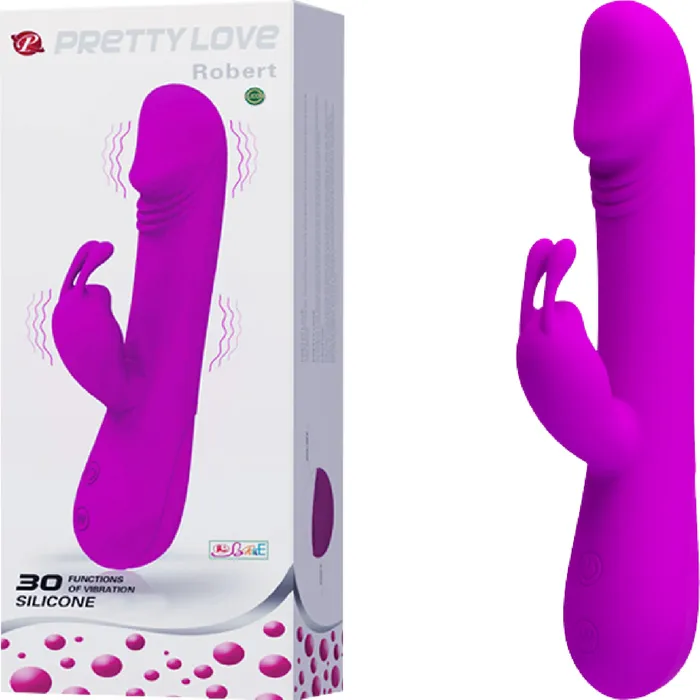 Rechargeable Robert Purple Pretty Love Vibrators