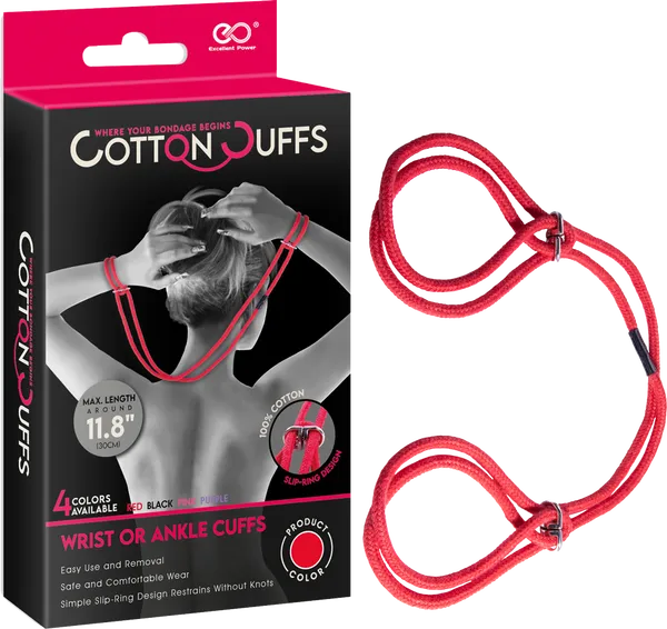 Restraints Excellent Power Cotton On Cuffs Red