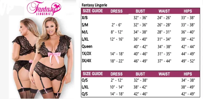 Riley Bra Gartered Waist Cincher Fantasy Lingerie Vibrators