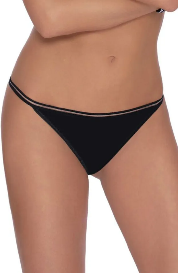 Roza Roza Lea Black Thong Anal