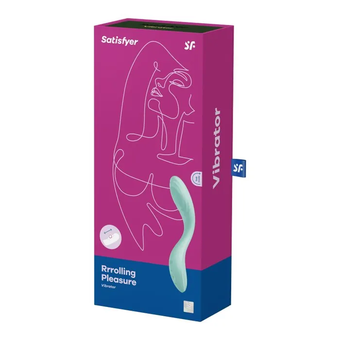 Satisfyer Vibrators Satisfyer Rrrolling Pleasure GSpot Vibrator Light Green