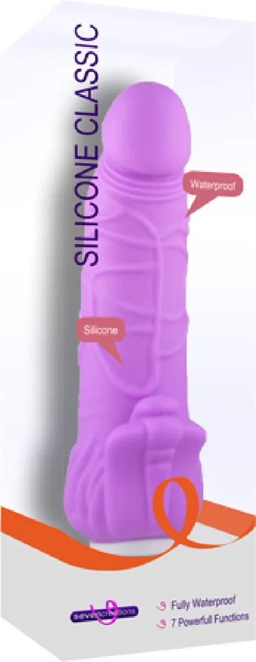 Seven Creations Female Sex Toys Silicone Classic Viking Lavender Dildo Vibrator Sex Adult Pleasure Orgasm