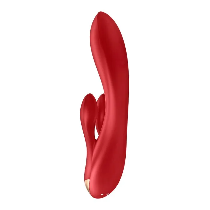 Vibrators Satisfyer Double Flex App Rabbit Vibrator Red Satisfyer