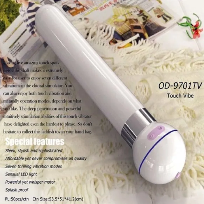 Vibrators Xsales Touch Silicone Body Wand Black