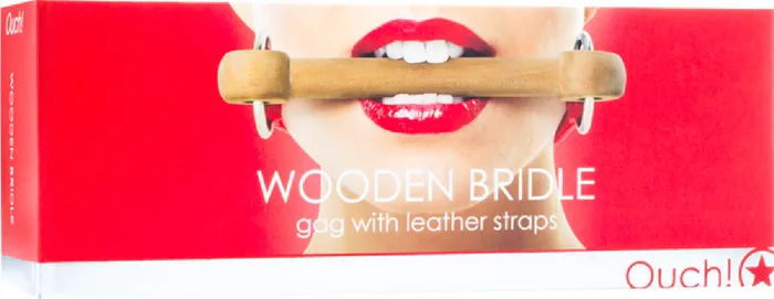 Wooden Bridle Red Lube Sex Toy Adult Orgasm Pleasure Shots Media Vibrators