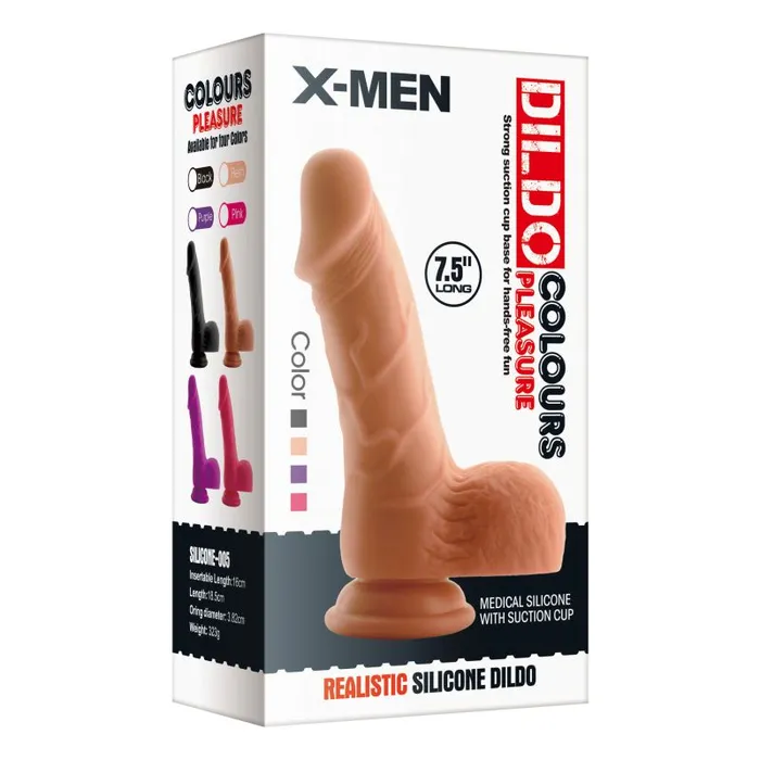 XMEN Pedro Thick Realistic Cock w Balls Flesh Dildos