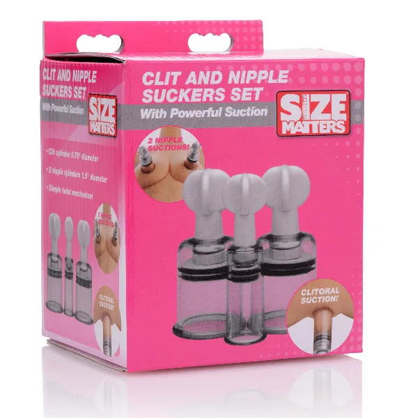 XR Brands Clit And Nipple Suckers Set Couples